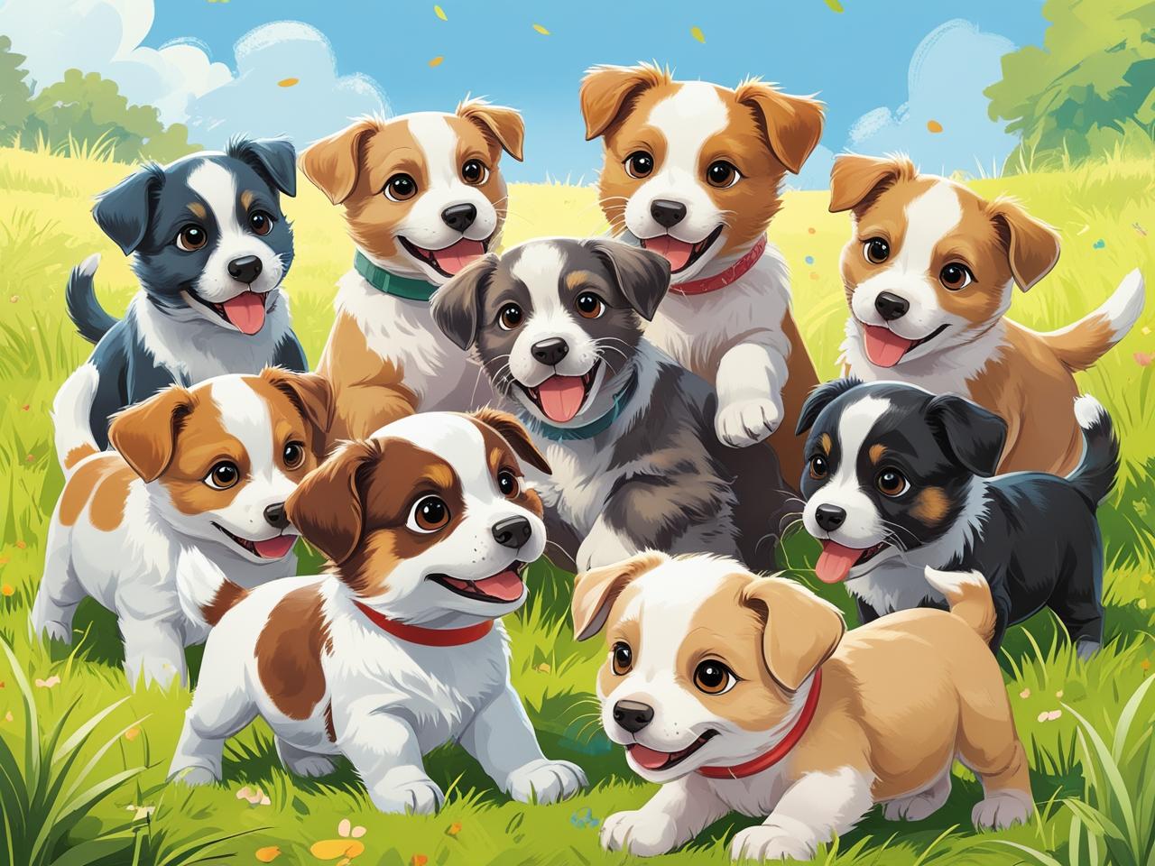 Familia con perros